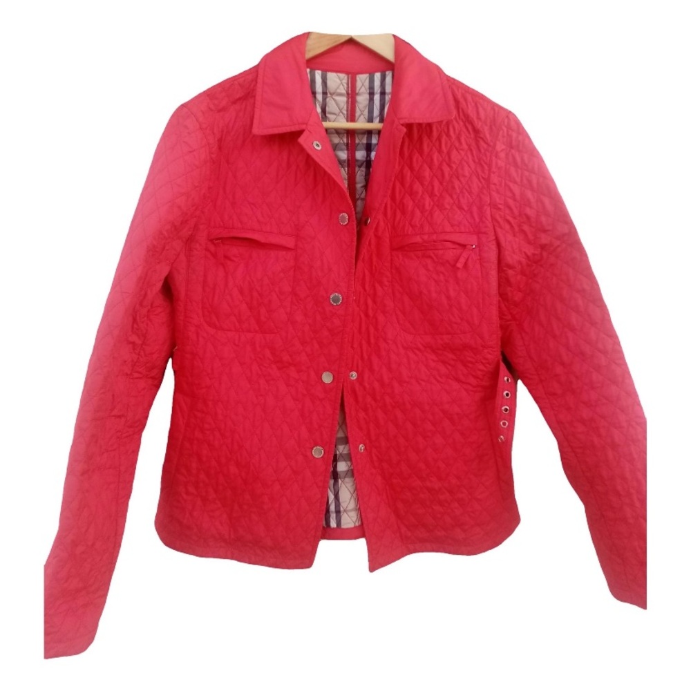 Burberry Red Quilted Jacket